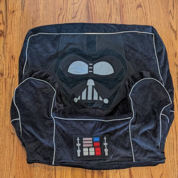 Kids Anywhere Chair Corduroy Star Wars Darth Vader Slipcover Only Mono Removed - Picture 3 of 4